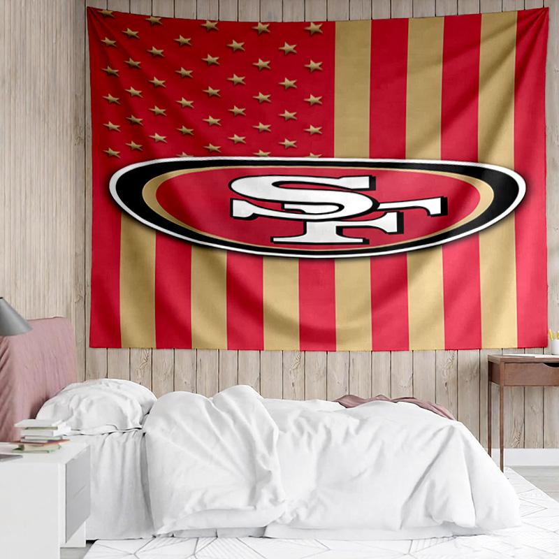 1PC Faithful 49ers football Quick-Dry Tapestry, Unique Design Tapestry, Suitable for Bedroom,Livingroom, Playroom,Heartwarming Holiday Gifts