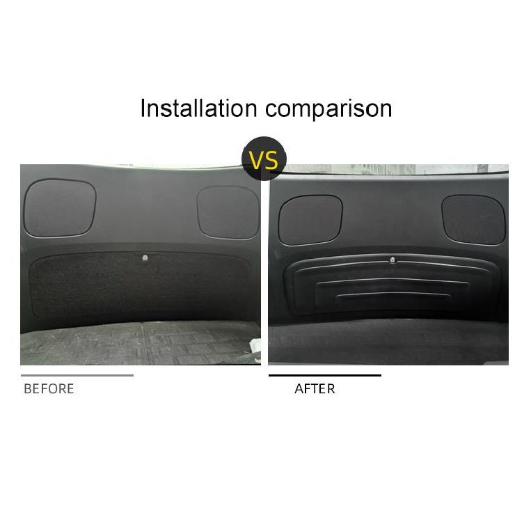 For Tesla Model Y -2022 Car Rear Trunk Mat Rear Guard Strip Anti Kick Scratch Protection Trunk Door Film TPE Protective