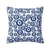 Custom Mediterranean Evil Eye Luxury Pillow Cover Home Decorative Turkish Amulet Culture Cushions for Sofa