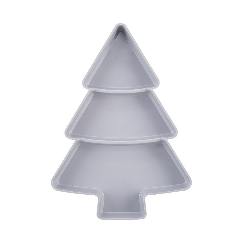 Cross-Border Creative Plastic Christmas Tree Snack and Storage Tray