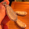 Jade White Ice Light Natural White Chalcedony Pendant Agate Pendant, Real Shot