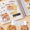 30Sheets Creative Funny Capybara Stickers Toy Kawaii Fashion Stickers Diy Cartoon Lovely Capybara Stickers Children Gifts