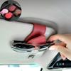 Leather Sunglasses Clip Sun Visor Car Interior Card Ticket Fastener Portable Sunglasses Holder Clips Auto Interior Accessories