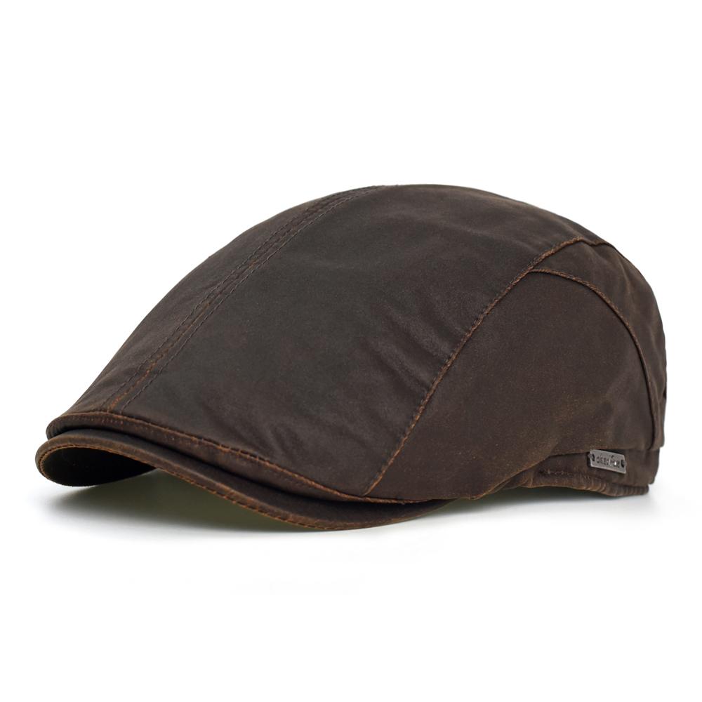 Winter Autumn Newsboy Cap Men Women Warm Vintage Casual Berets Gatsby Flat Hat Peaked Cap Adjustable