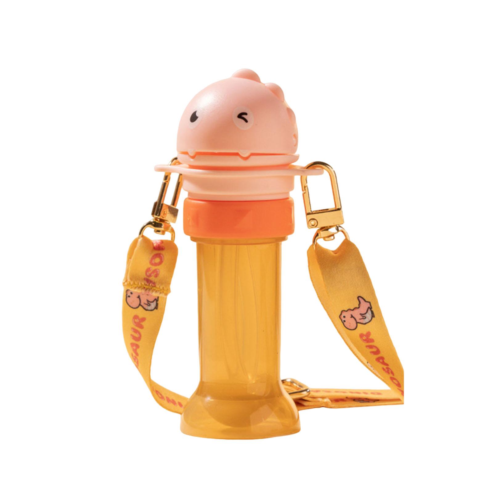 

Water Bottle Cap with Straw Universal Leakproof Reusable Water Bottle Top Adapter Suitable for Outdoor Use Travel рожевий