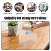 Acrylic Donation Box with Lock Clear Ballot Box Sign Holder Portable Suggestion Storage Container Raffle