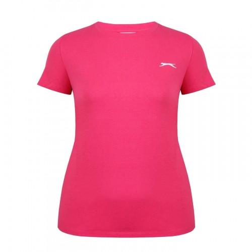 Slazenger Womens/Ladies Plain Crew Neck Fitted T-Shirt