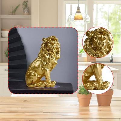 Statua di Leone per Scrivania Scultura in Miniatura Casa e Ufficio