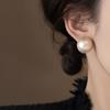 Women's Minimalist Gap Imitation Pearl Stud Earrings Fashion Commuter Jewelry Versatile Party Accessory 2026 Design For Gilrs