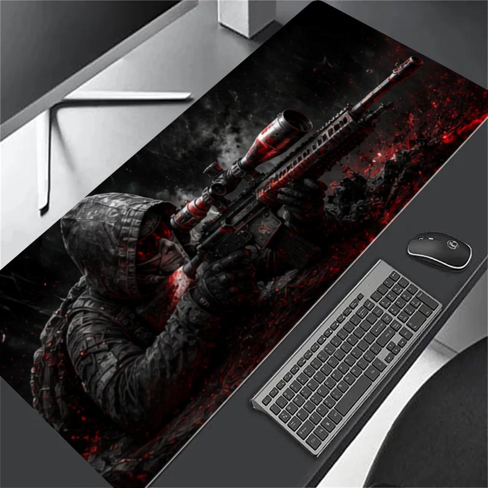 Soldier Mouse Pads Pc Accessories Desk Mat Desk Interior Setup Mousepad Gamer Playmat Gaming Room Decoration Rug Big Mousepepad