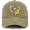 1pc Embroidered Love Baseball Caps for Women,outdoor Adjustable Sun Protection Casual Hats for Spring Autumn Travel,Versatile