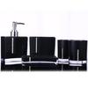 5-teiliges Set Acryl Badezimmerzubehör Badbecher Flasche Zahnbürstenhalter Seifenschale