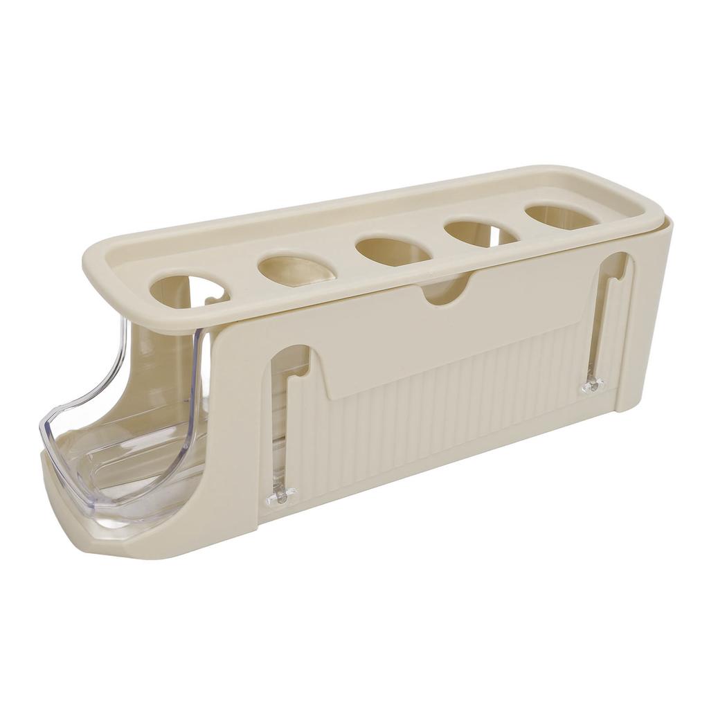 Rolling Egg Dispenser for Refrigerator Space Saving 2 Tier Automatic Egg Storage Container   for Refrigerator Kichen Cabinet