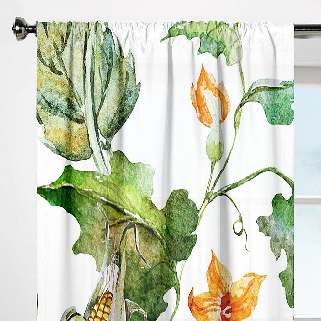 Białe Tło Żółty Wzór Słonecznika Zasłona o Wysokim Zacienieniu Sypialnia Salon Okno Dekoracja Domu 2 Sztuki Zacienienie Gorąca Sprzedaż