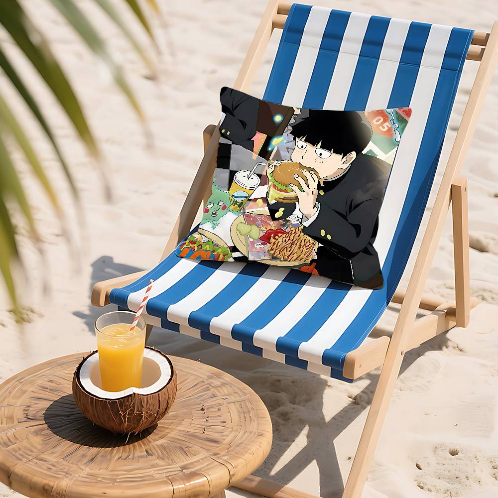 Funny A-Mob Psycho-S 100 Pillow Case Cushion Cover Soft Cute Throw Pillow Case For Car Sofa Pillowcase Polyester With Zipper