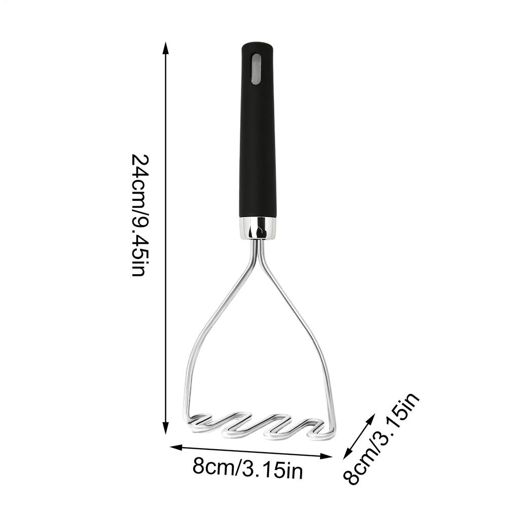 Potato Ricer Heavy Duty Stainless Steel Fruit Vegetable Masher Soft Handle for Baby Food Jam Puree Home Kitchen 3