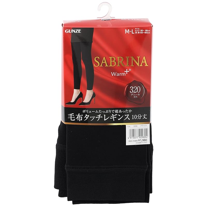

[Gunze] теплые леггинсы SABRINA Sabrina warm plus Blanket Touch 10 минут длина 320 денье эквивалент SBF91C женские новые черные
