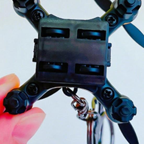 Drone Style Keychain Pendant Cartoon Design Mini Versatile Hanger Backpack Keychain Kids Schoolbag Accessories