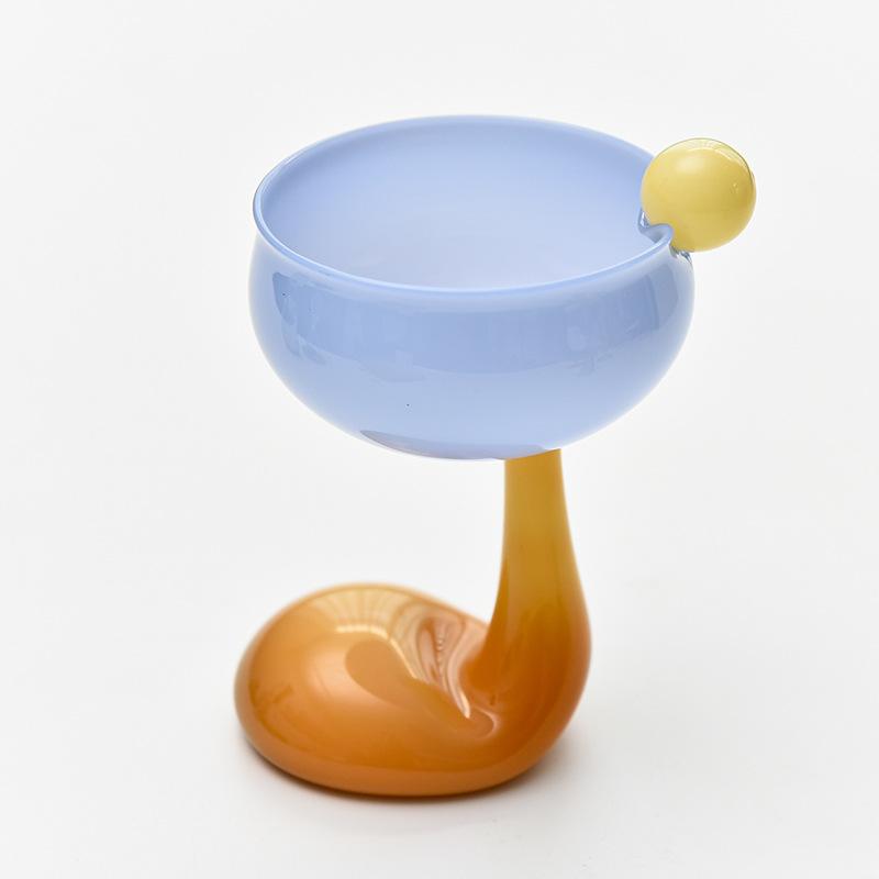 

Милый бокал-кубок в виде утки на ладони, десертный бокал, стекло нефритового цвета, кружка из боросиликатного стекла, бокал для вина, чашка для мороженого, миска для хлопьев, бокал для коктейлей 250ml синий