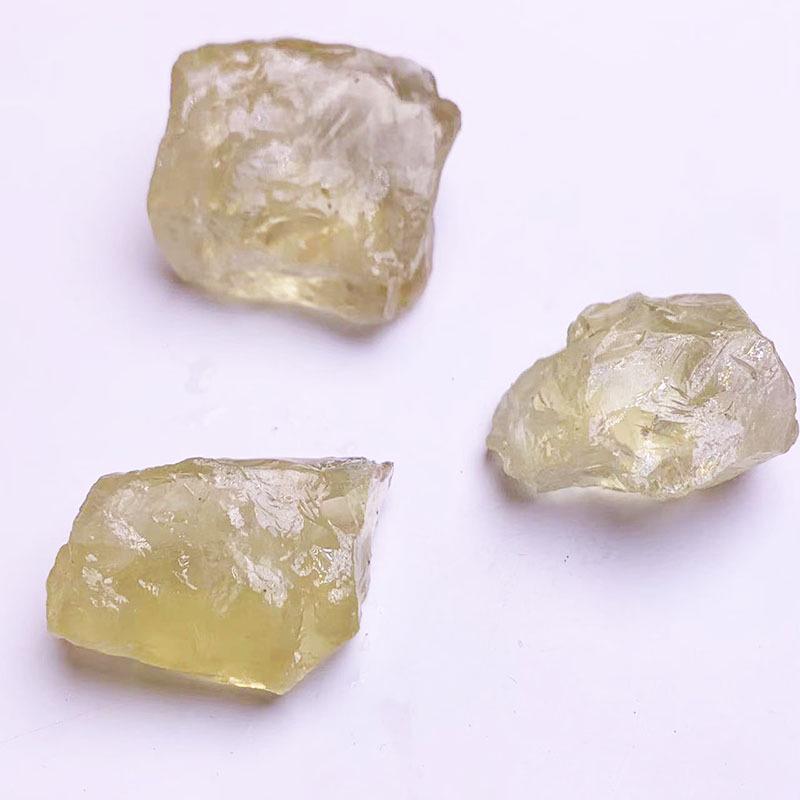 

Подвеска из хрустального гравия с отверстиями - Различные материалы для драгоценных камней - Необычный необработанный камень - Изготовление ювелирных изделий своими руками Lemon Yellow Crystal