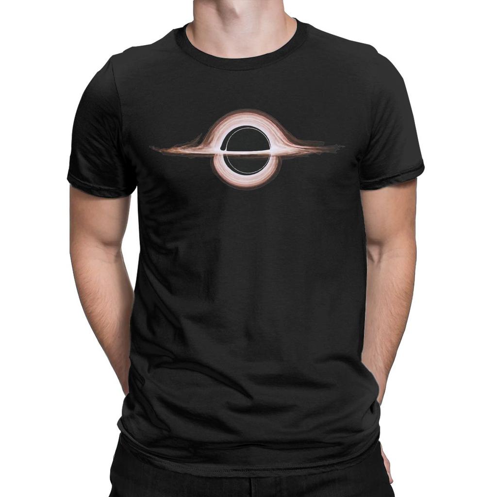 Men Black Hole Interstellar Movie T Shirts 100% Cotton Clothes Funny Short Sleeve O Neck Tee Shirt 6XL T-Shirts