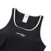Saucony Two-In-One Round Neck Fashion Soft Skin-Friendly Sleeveless Tank Top Women Tops Black SA1259TK51L-BK001
