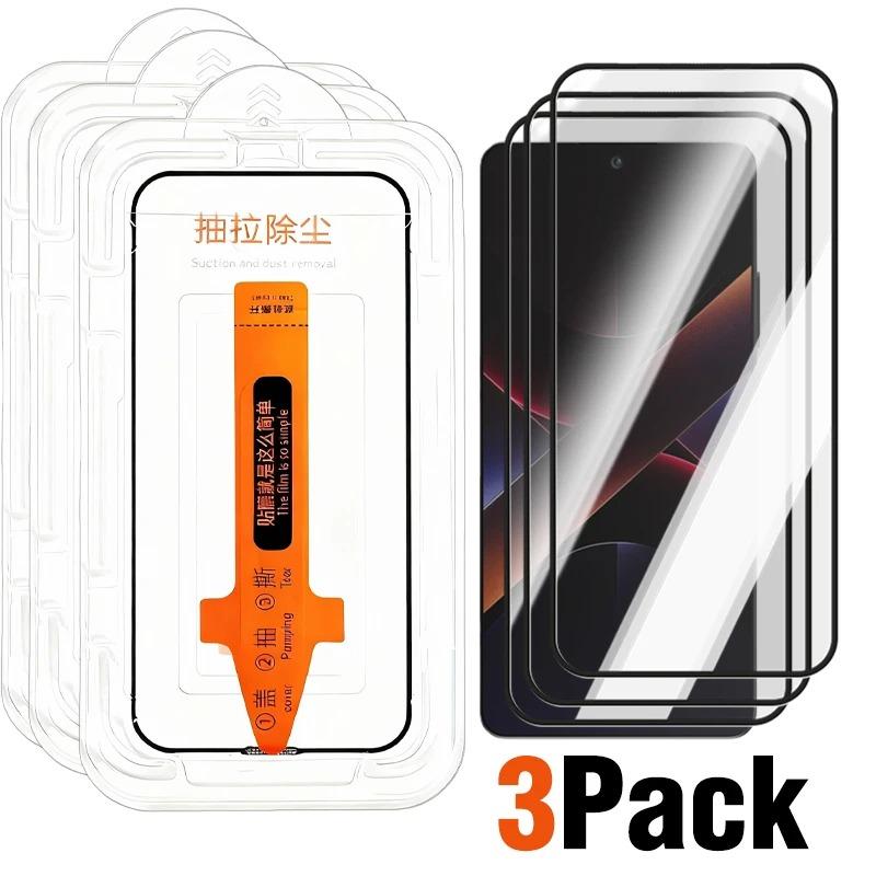 HD Tempered Glass For Honor X6 X7 X7B X8 X9 X9C Smart GT Pro Magic 7 4 Lite View 20 30 Easy Install Dust-proof Screen Protector
