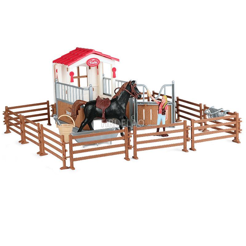 Zwierzęta Gospodarskie Model Konia Akcja Appaloosa Harvard Hanoverski Clydesdale Quarter Koń Arabski Figurki Jeździeckie Zabawki dla Dzieci