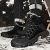 Large Size 4546 First Layer Pigskin Winter High-top Men's Velvet Thermal Cotton Shoes Waterproof Northeast Snow Boots Men's Boots