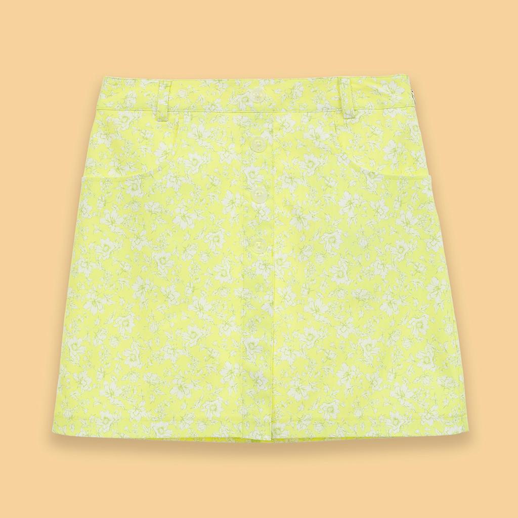 Callaway Floral Print Stripe Skirt Golf C25128207 M Women's / / 1061_Yellow