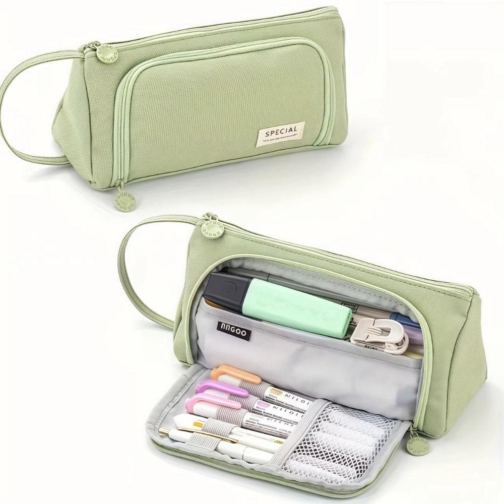 Large Capacity Pencil Storage Bag Portable Pen Box Stationery Pouch  School Office Supplies