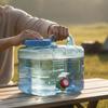 7.5Liter Water Storage Bucket Portable with Faucet Lightweight for Camping, Road Trips,