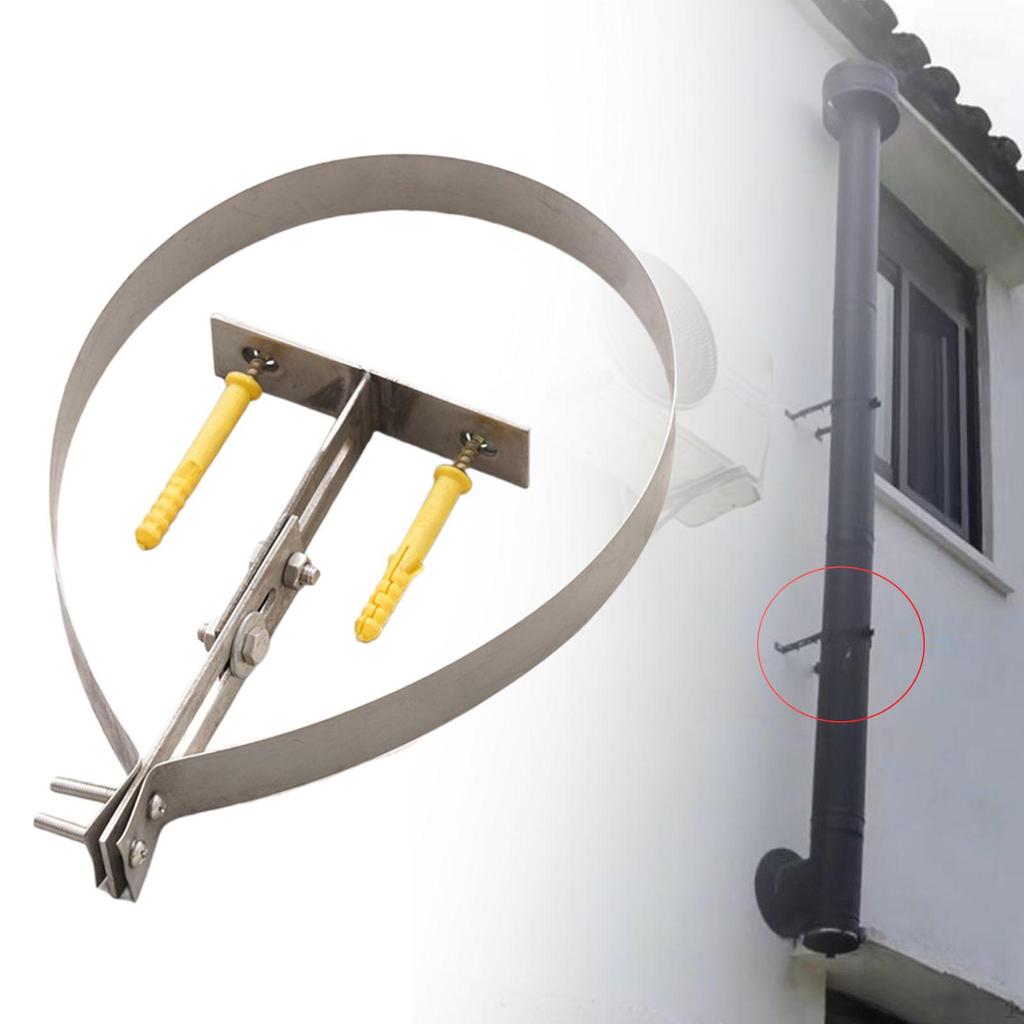 Verstellbare Halterung für 20cm Kaminrohr, Robuste Halterungszubehör