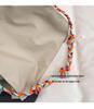 Trendy Nylon Crossbody Bag with Colorful Weaving, Large Capacity, Versatile as Tote, Shoulder, or Underarm Bag