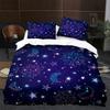Sun and Moon Duvet Cover Twin Queen Stars Galaxy Bedding Set for Teens Adults Starry Sky Quilt Cover Bohemian Comforter Cover