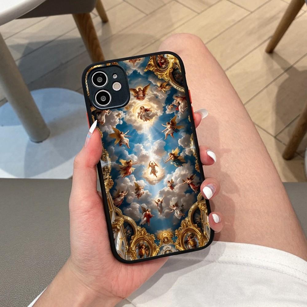 Renaissance Art Phone Case For IPhone 14 X XR XS 7 8 Plus 11 12 13 Pro MAX 13mini Matte Shockproof Case