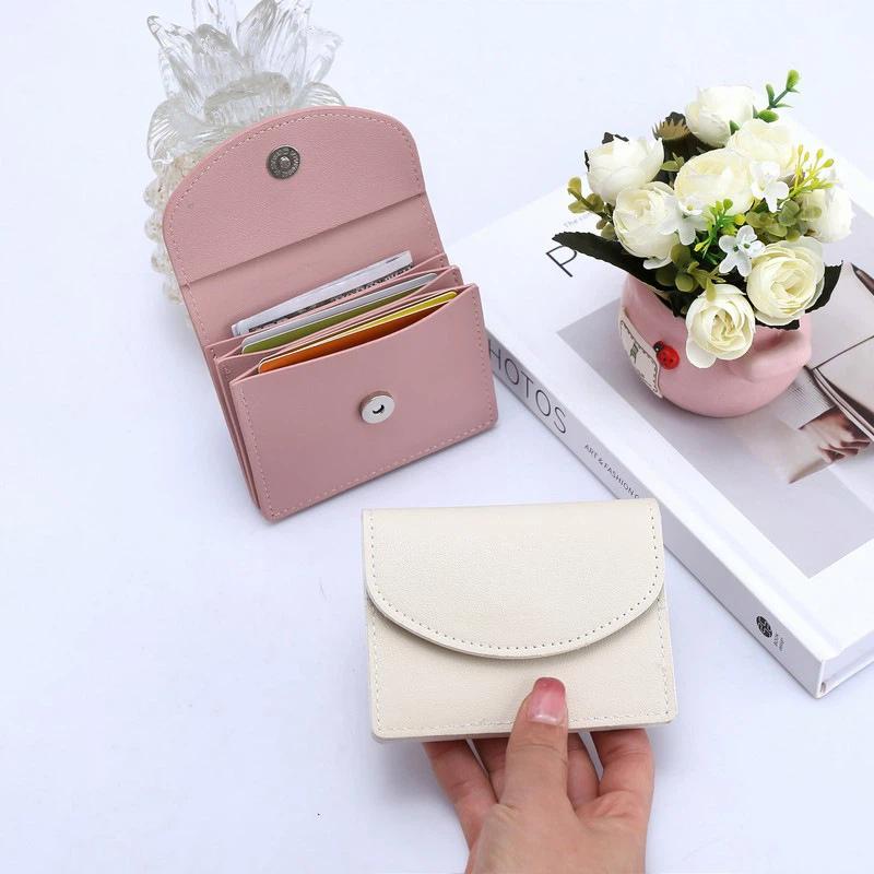 Portable Women's Wallet with Secure Card and Coin Compartments PU Leather for All Seasons