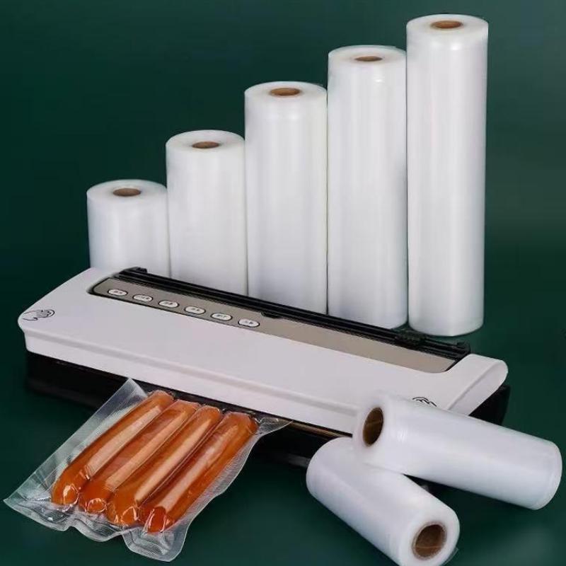 Transparent Food-Grade Vacuum Sealing Storage Bags for Freshness Transparent; Nylon PA/Polyethylene PE; 10cm x 5m