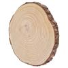 Natural Wood   Unfinished Wood Circles Ornaments Irregular Wood   with Bark