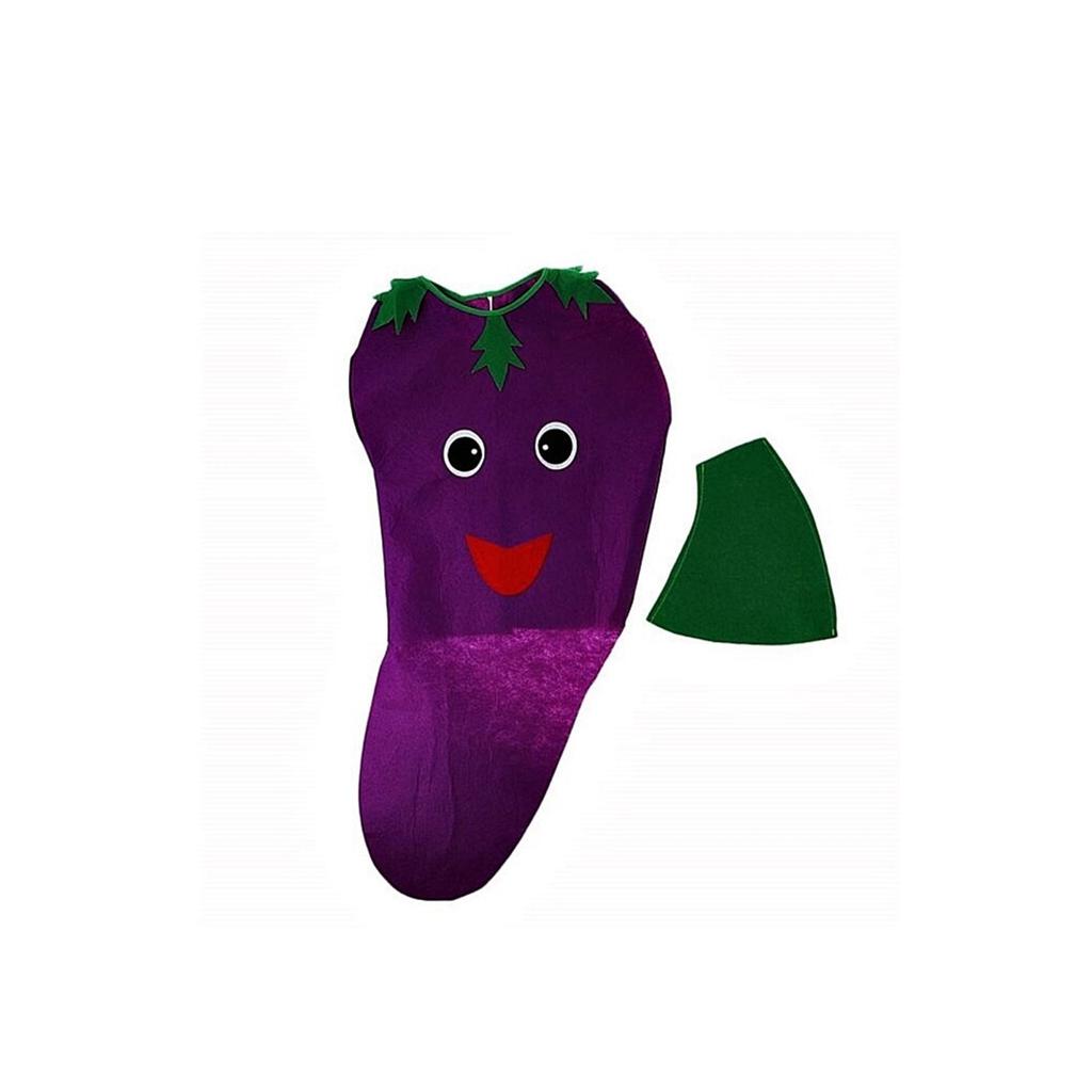 Kids Purple Vegetable Costume Universal Halloween Dress Up Party Outfit for Boys Girls
