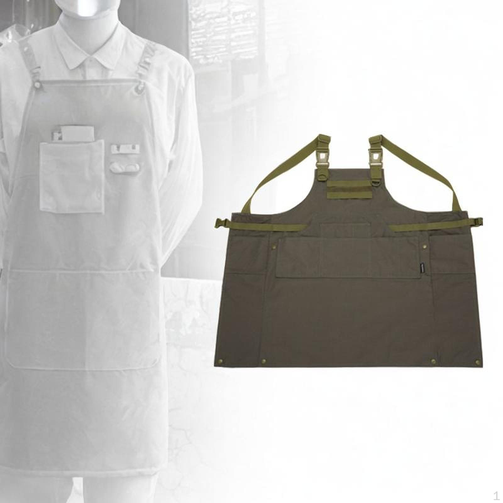 

Фартух для інструментів Регульований Багато кишень Шеф-кухар Багатофункціональний для Ресторану Барбекю зелений