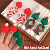 5/50Sets Mini Knitting Scarf Wine Bottle Decor Christmas Party Tabletop Dinner DIY Decorative Ornaments Mini Santa Hats Scarf