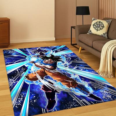 Tappeto Classico Anime D-Dragon B-Ball Cartone Animato per Camera da Letto Soggiorno Divano Zerbino Decorazioni per la Casa, Tappeto per Area Giochi Bambini Antiscivolo Regalo