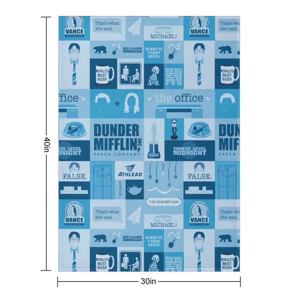 The Office Throw Blanket bed plaid Sofa Quilt Bed covers christmas gifts Blankets