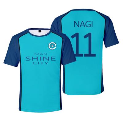 Fashion Women Men's T-shirts Cartoon BLUE LOCK Shirt Printed O-Neck Oversized Short Sleeves Fashion Mens Clothing Streetwear