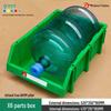 Angled Entry Heavy-Duty Plastic Storage and Organizer Box for Components and Hardware