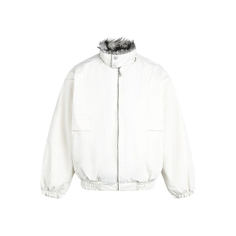 

Dream Made Wolf Throne Mountain Eagle Jacket Cleanfit Cotton Coat Men s Winter Thickened Cotton Jacket Couple Outfit Beige 2XL