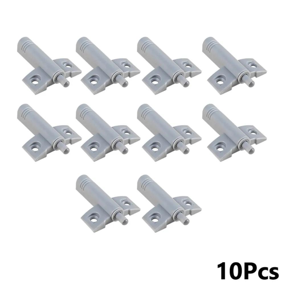 

10pcs Damper Buffers Quiet Close Invisible Kitchen Cabinet Door Stop Drawer Buffers With Screws Furniture Hardware Accessories сірий колір