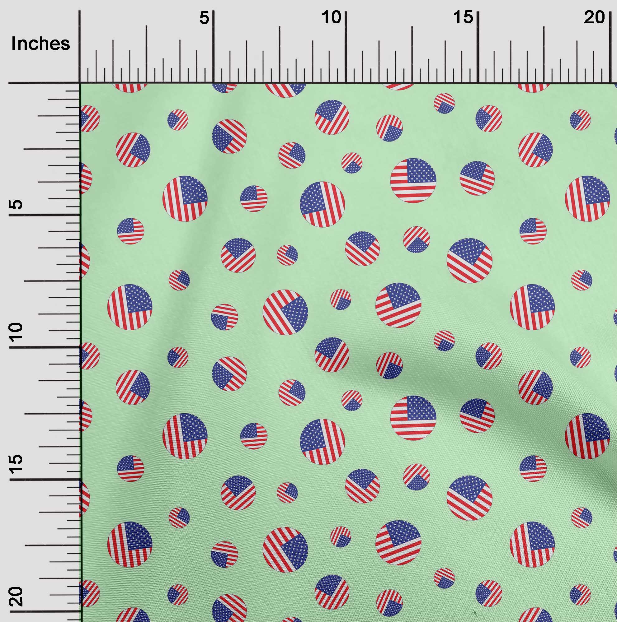 

Бавовняна гнучка тканина oneOone Кола з прапором США з принтами на тканині з прапором країни ярдами 40 дюймів 42 Inch Wide - Viscose Chiffon лаймовий