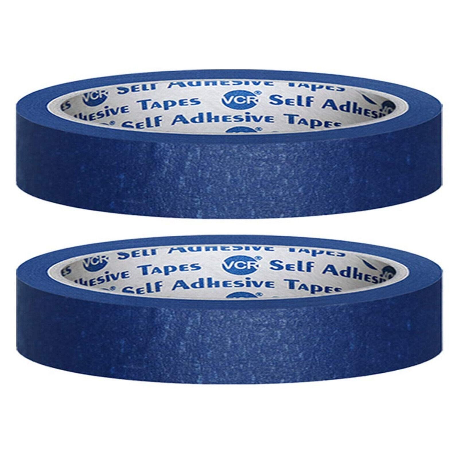 

Simple Crepe Paper Masking Tape Blue Color 20 Meters Pack Of 2 Rolls CN1763